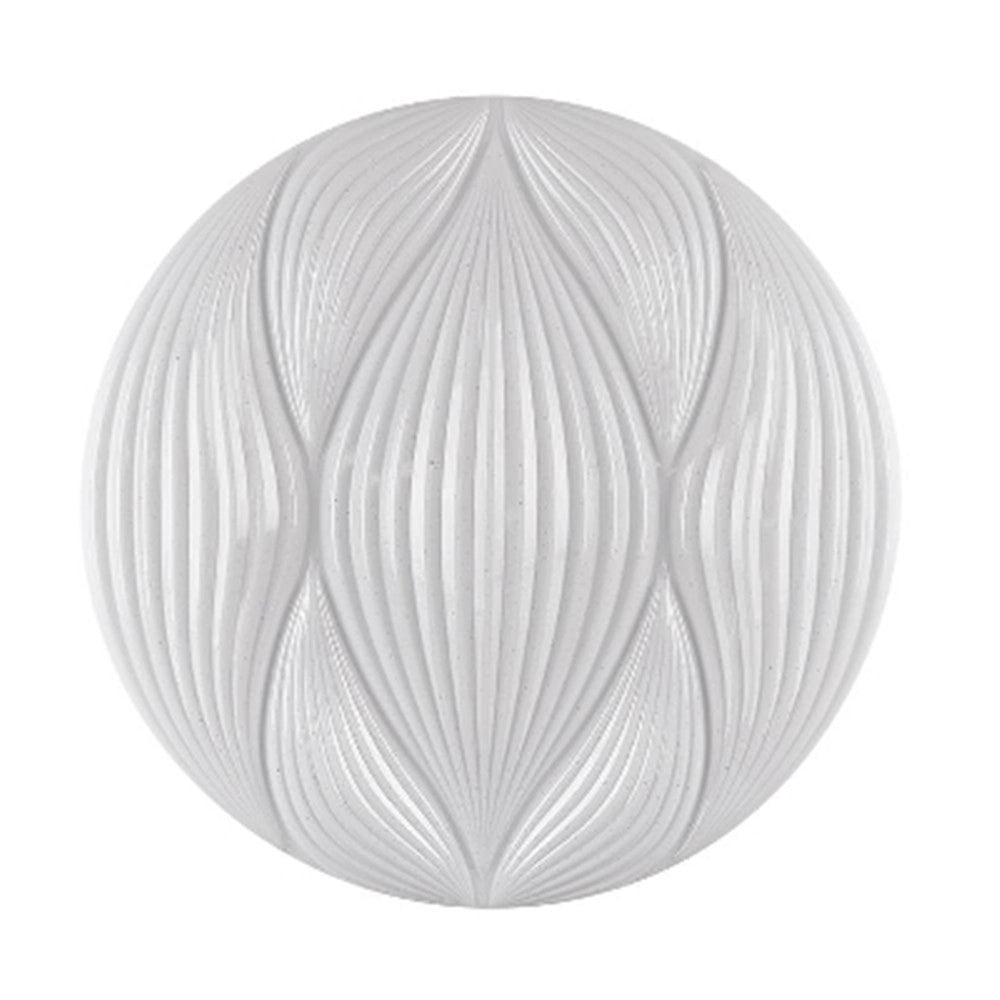 Trade Shop - Lampada Da Soffitto Plafoniera Decorata Bianco Led 60w Luce Fredda 6500k Ip20 69771 -