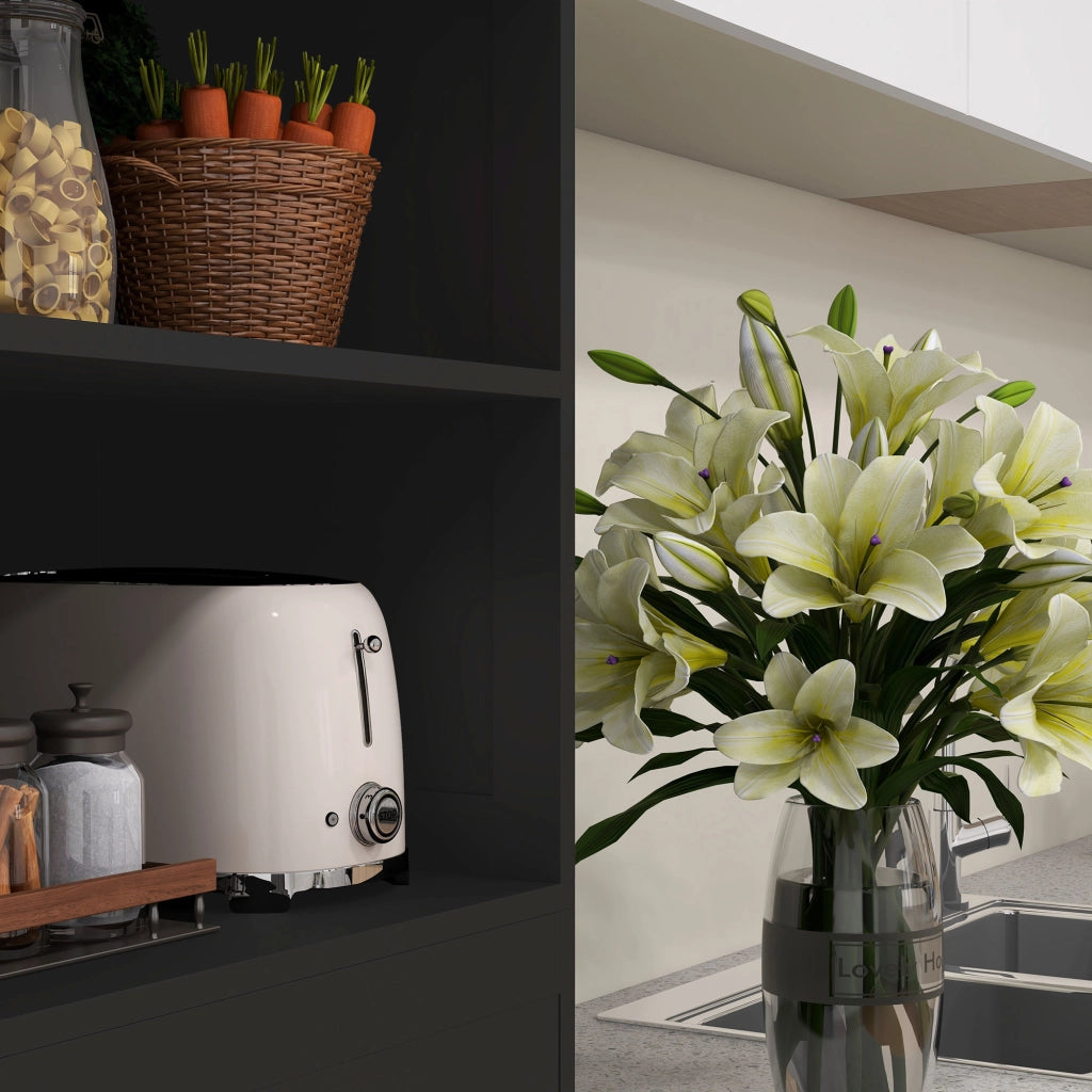 Armadio per Cucina ¨C Minimal ¨C Nero 60x30x162 cm
