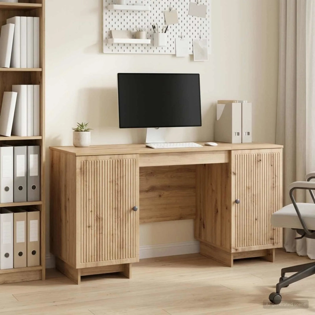 Scrivania Rovere Artigianale Legno ingegnerizzato 3414575