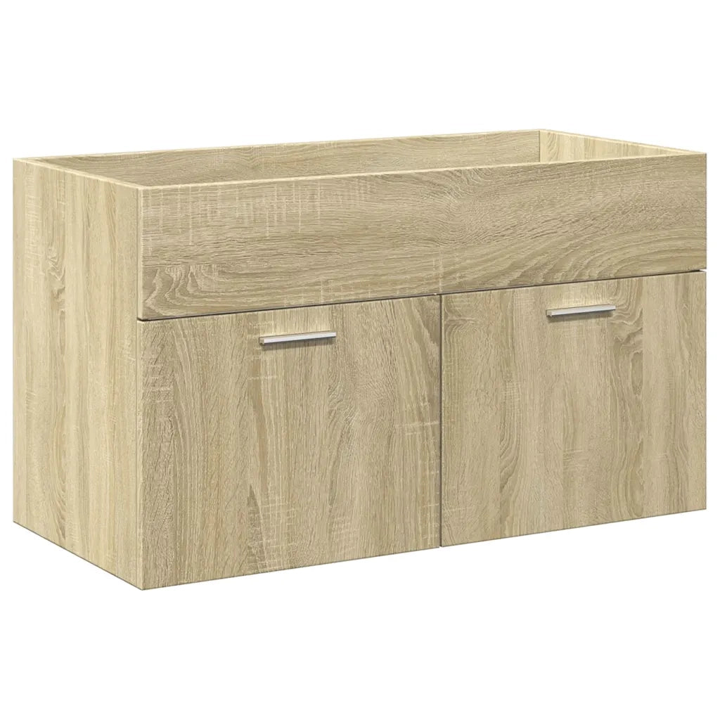 Mobile da Bagno con Lavabo Integrato Rovere Sonoma 3324984