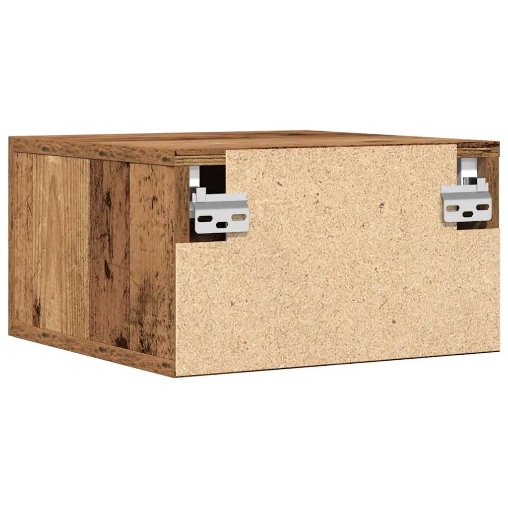 Set di 2 Comodini | Armadio da Notte | Mobiletto da notte Legno vecchio 35 x 35 x 20 cm