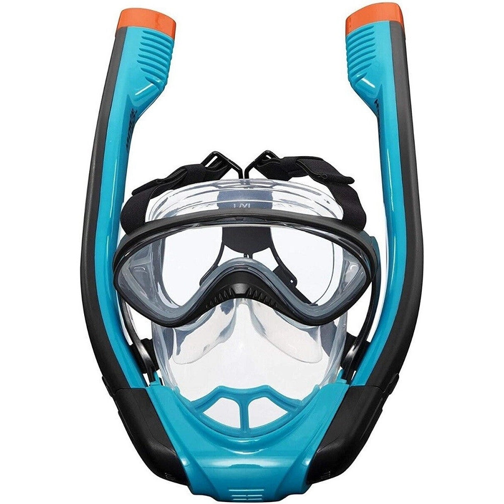 Trade Shop - Maschera S/m Con 2 Boccagli Da Snorkeling Sub Per Mare Piscina Hydro-pro 24060 -