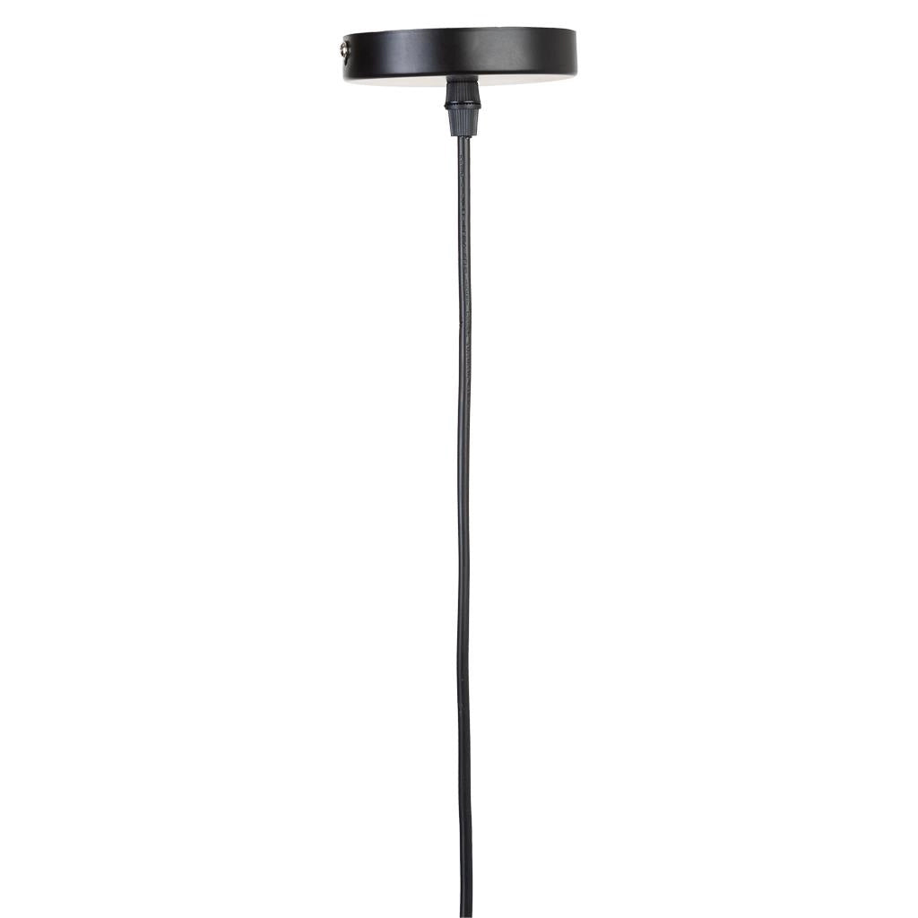 Plafoniera in metallo nero 30x30x35h