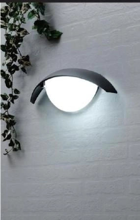 Applique esterna moderna 38cm E27 nera IP44 SU-MA TESS
