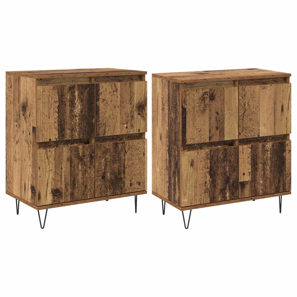 Sideboards 2 pcs Legno vecchio 3394533
