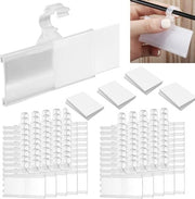 Etichetta support in plastica trasparente - 50 pezzi - riutilizzabile - supporto prezzo - houder per etichetta in supermercati