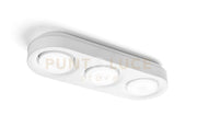 ELLADE Lampada da soffitto 3 luci attacco GX53 Bianco