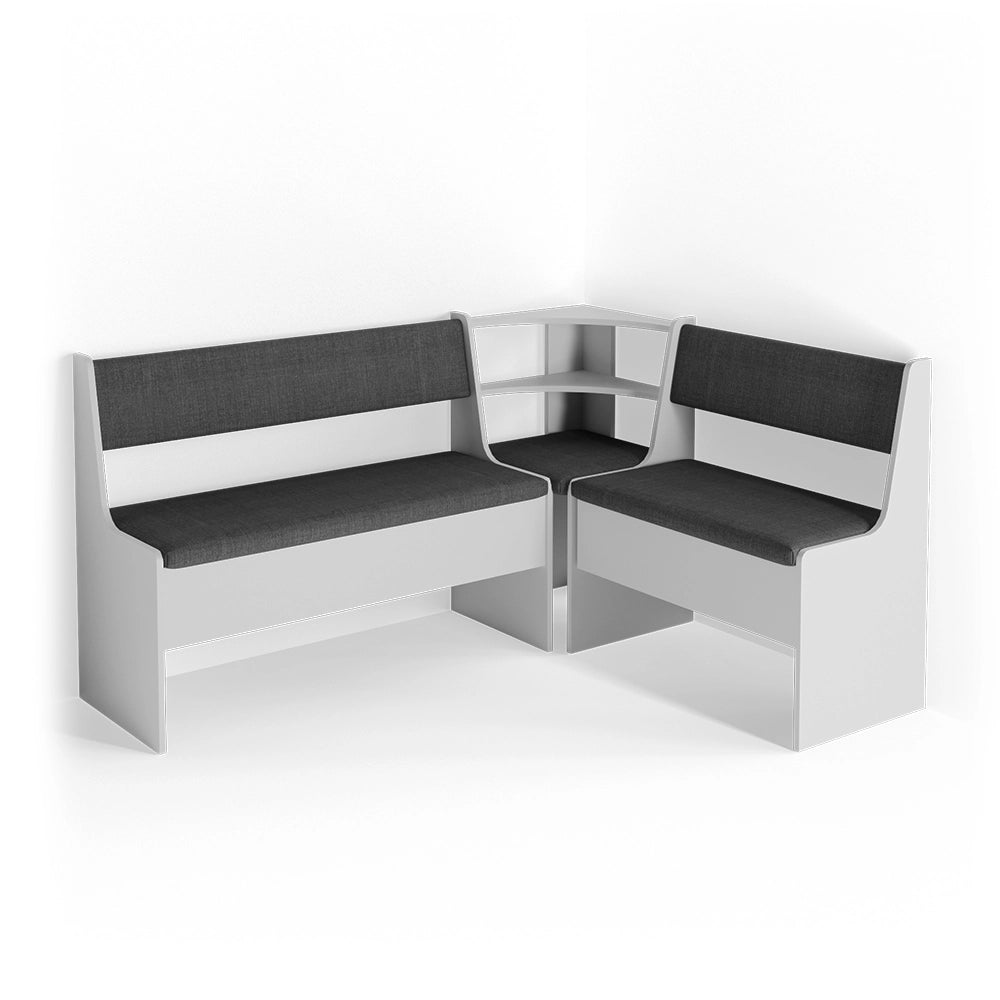 Vicco Panca ad angolo Bianco 43.5 x 43.5 cm
