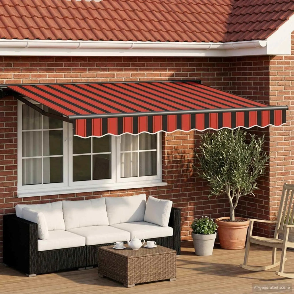 Cornice per Tenda Manuale con LED 3,5 x 2 m 3420766