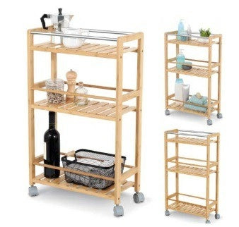 CARRELLO BAMBU SMALL ARREDO LEGGERO - DOMOLIVING
