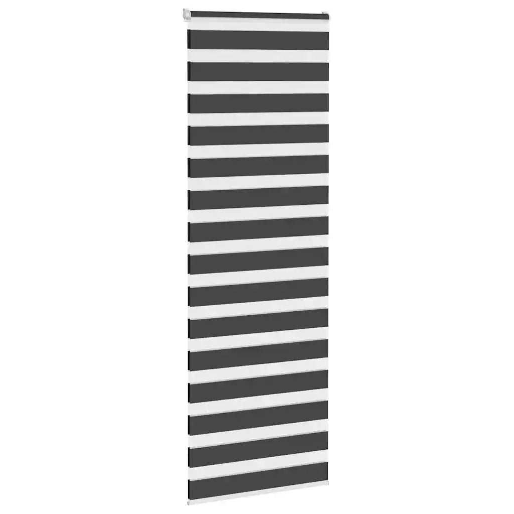 Tenda a rullo | Tenda avvolgibile Zebra Nero Larghezza Tessuto 80,9 cm Poliestere
