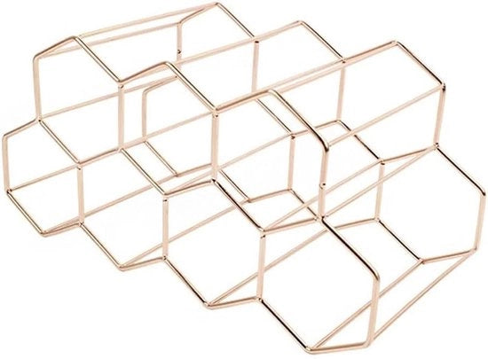 Supporto per bottiglie di vino - Scaffale per vino - Ghiaccio rosato