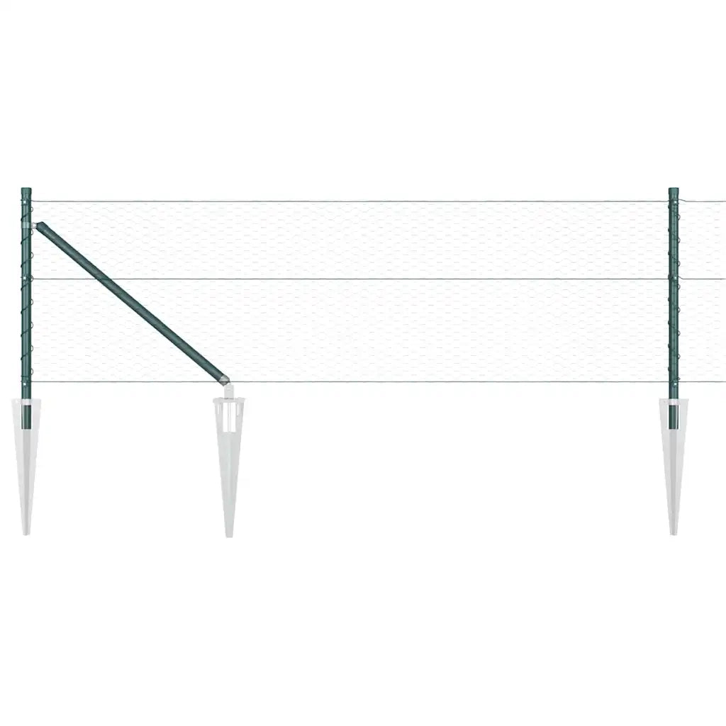 Palo della recinzione Verde 100 x 0,8 m (rete da 25 mm)