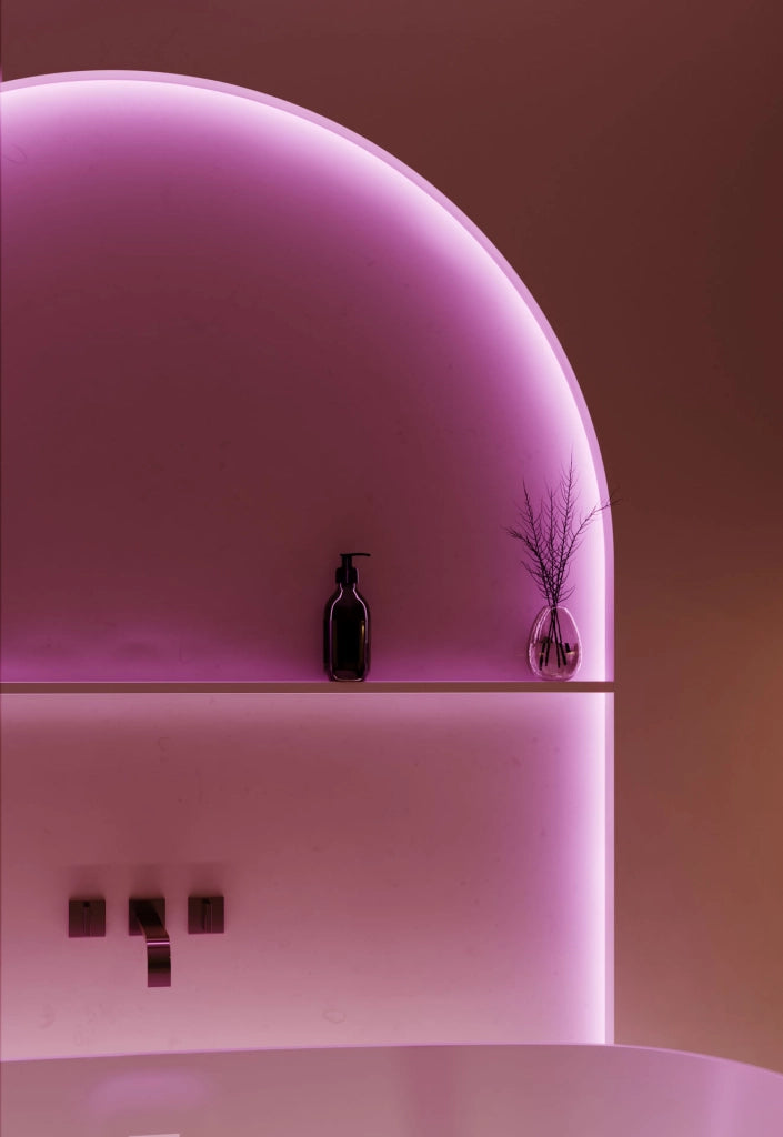 Atmos GU10 XL Lampada a Sospensione Tubolare Bianco Opaco, Installazione Superficie o Incasso, Design Regolabile - Beneito & Faure