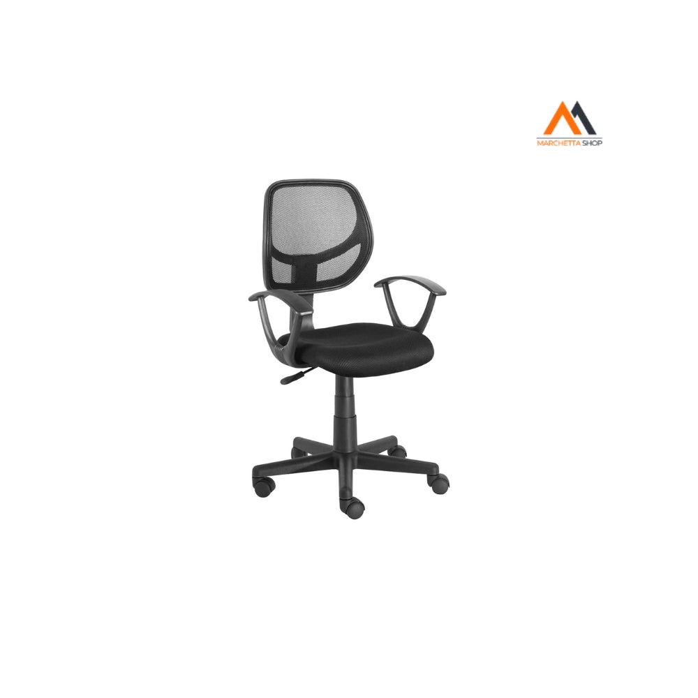 SEDIA DA UFFICIO nero - cm 54 x 56,5 x h. 86 / 97,5
