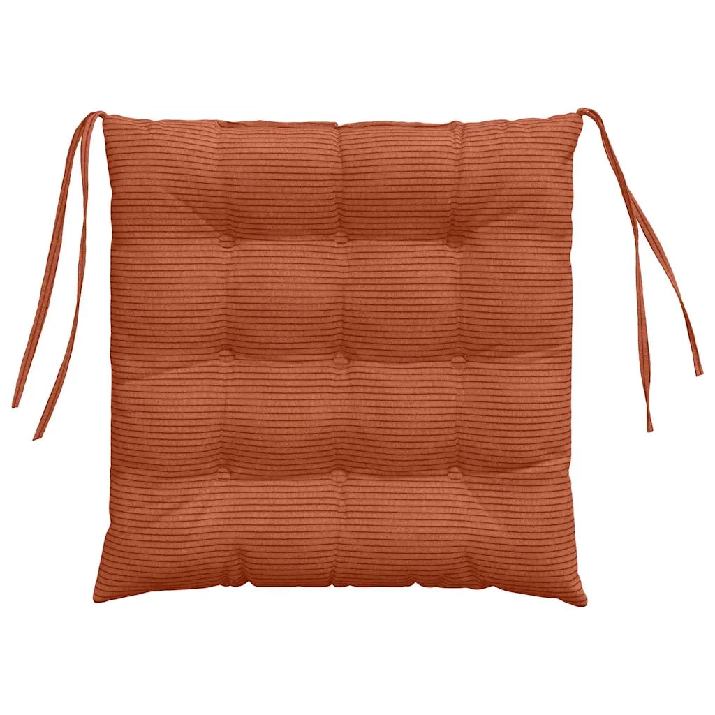 Cuscini per Seduta 4 pcs Rosso Arancio 40 x 40 x 6 cm 42015188