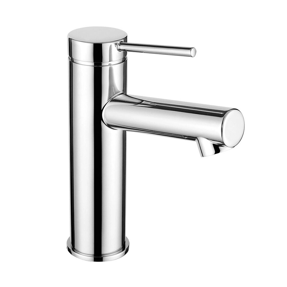 Set miscelatori lavabo e bidet cromo in ottone con leva monocomando slim Alba