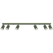 Lampada da soffitto KARBON 6L verde oliva