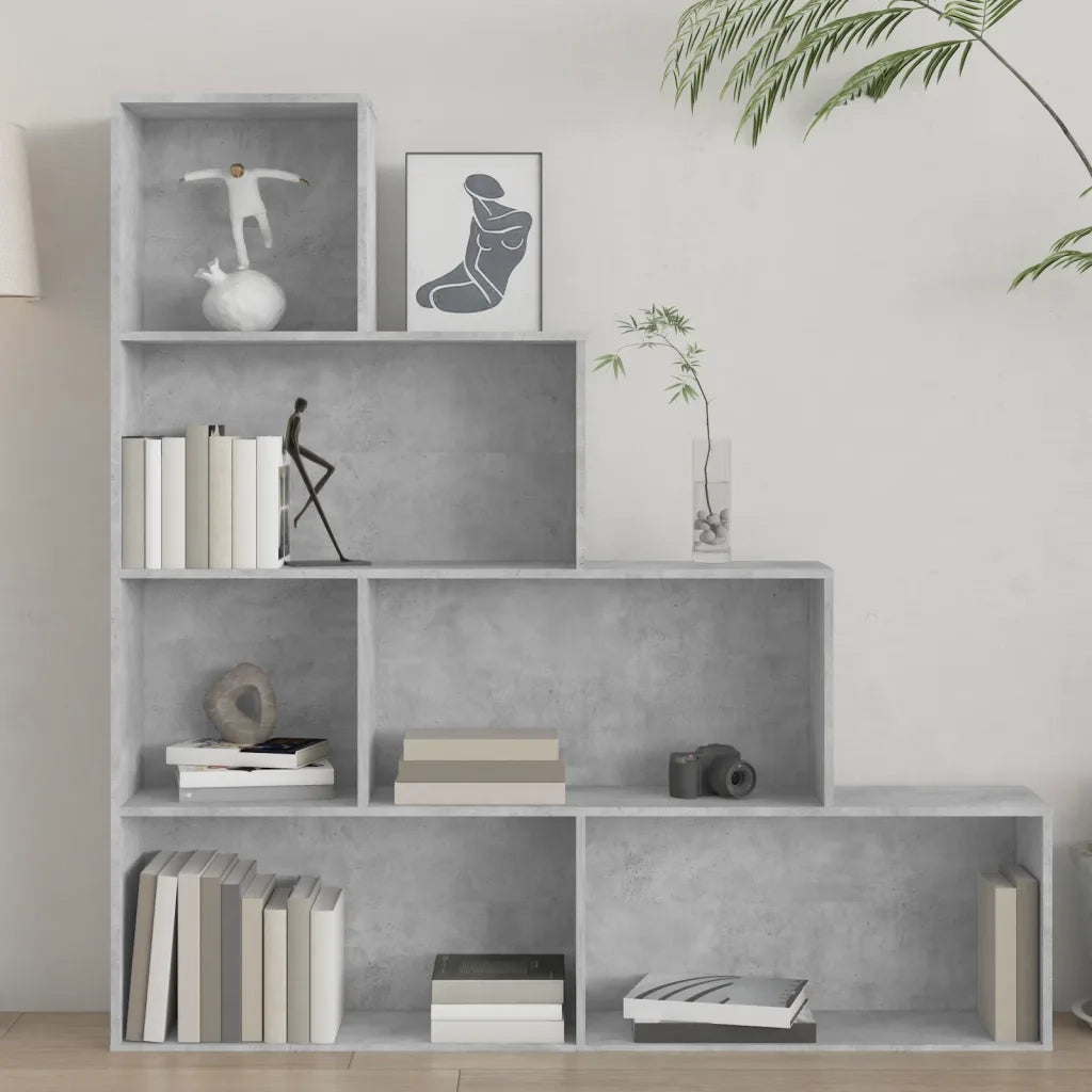 Divisorio-Paravento Grigio Cemento 155x24x160 Legno Multistrato