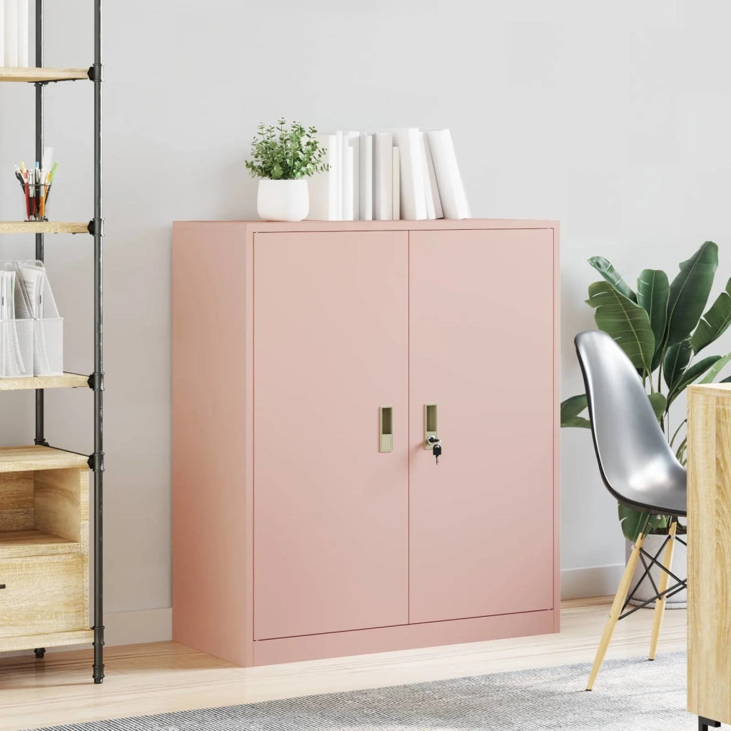 Armadio Rosa 90 x 40 x 105 cm Acciaio