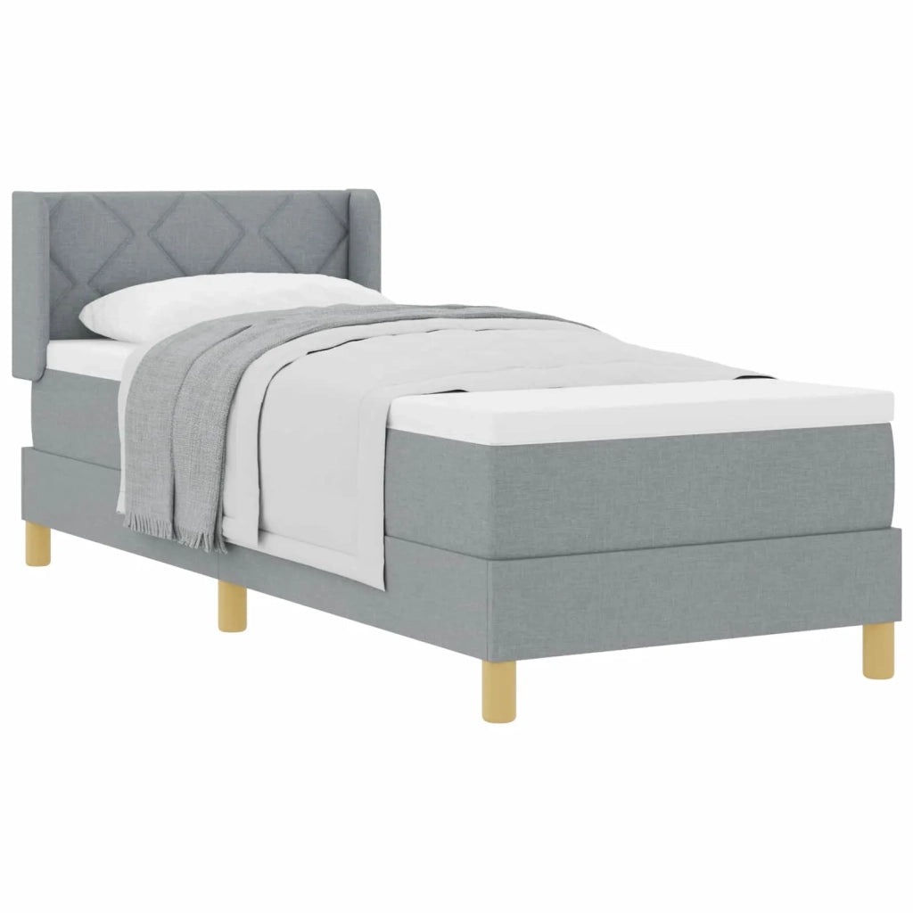 <strong>Letto a Molle< / strong> Grigio chiaro 80 x 200 cm
