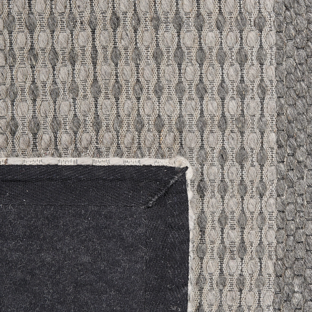Tappeto tappetino 160 x 220 cm Lana Blu e Grigio Camera da Letto
