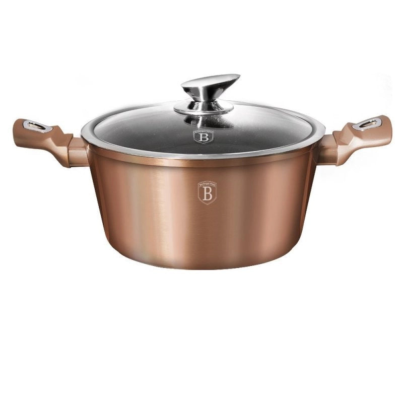 Berlinger Haus BH-6194 Pentola rivestita in granito oro rosa 30 cm
