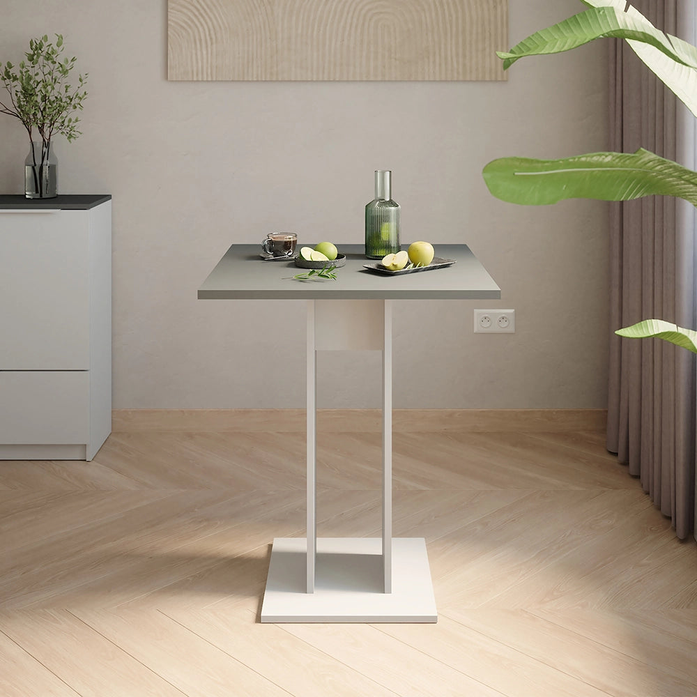 Vicco tavolo da pranzo Bianco/antracite 65 x 65 cm