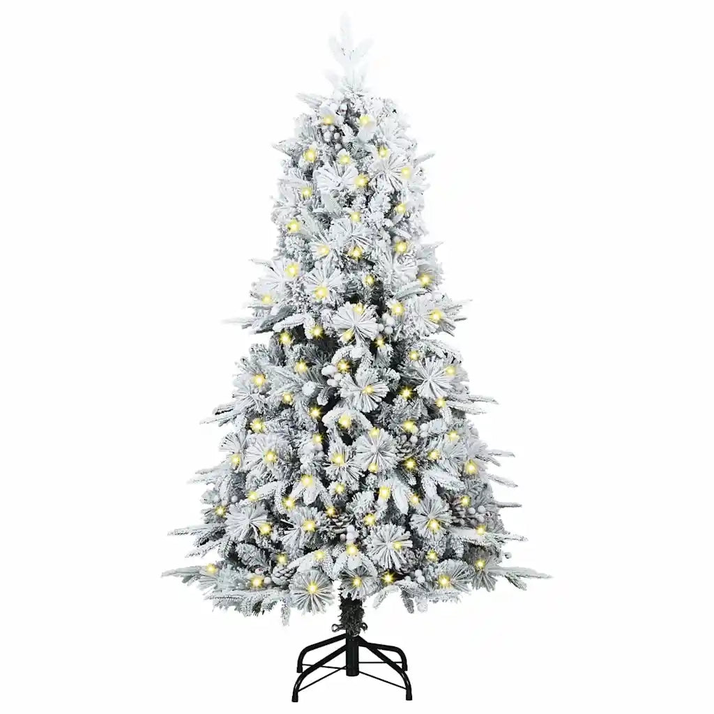 Albero di Natale | Decorazioni natalizie Artificiale con Rami Pieghevoli Verde 120 cm