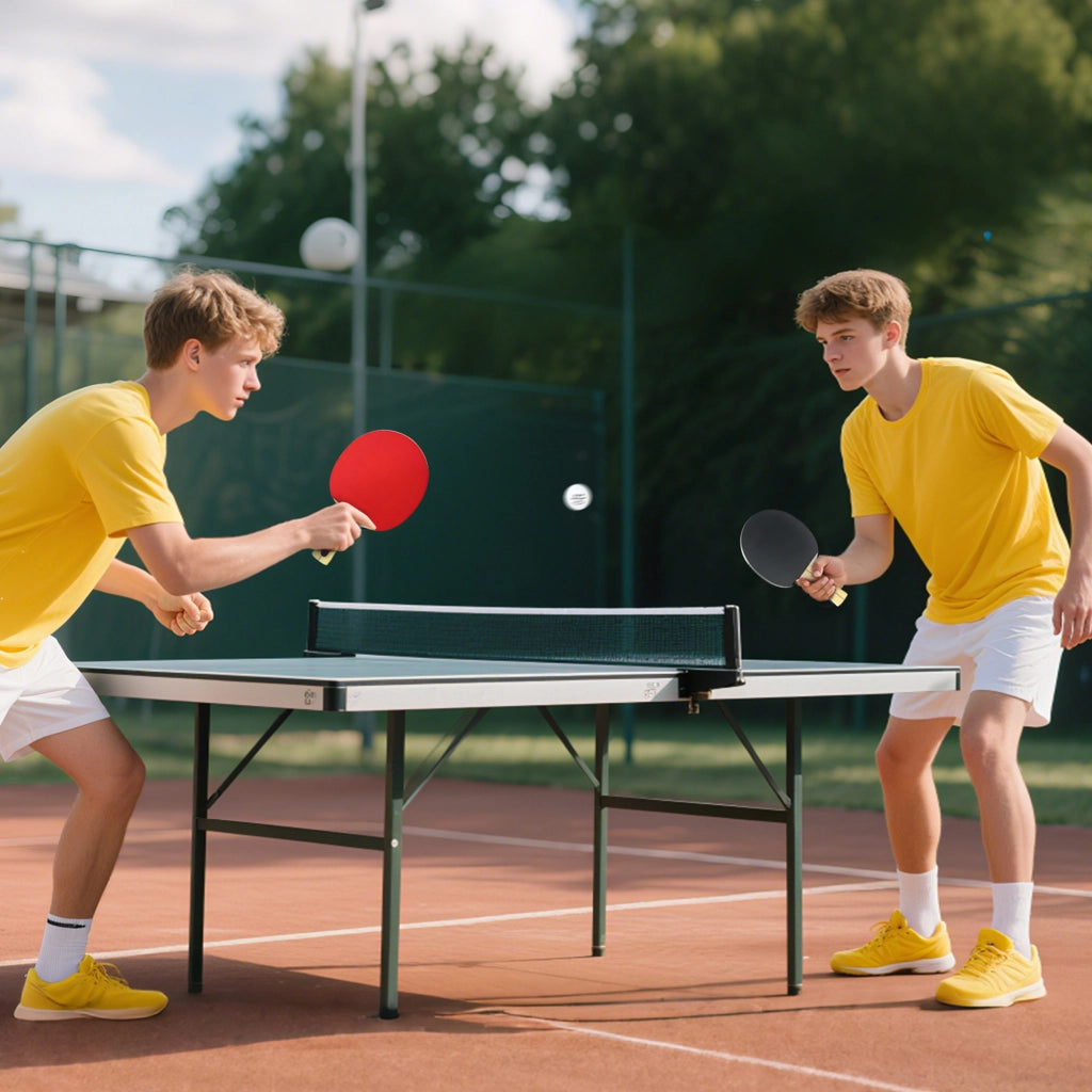 Set Ping Pong con 4 Racchette 8 Palline e Custodia ¨C Minimal ¨C Rosso
