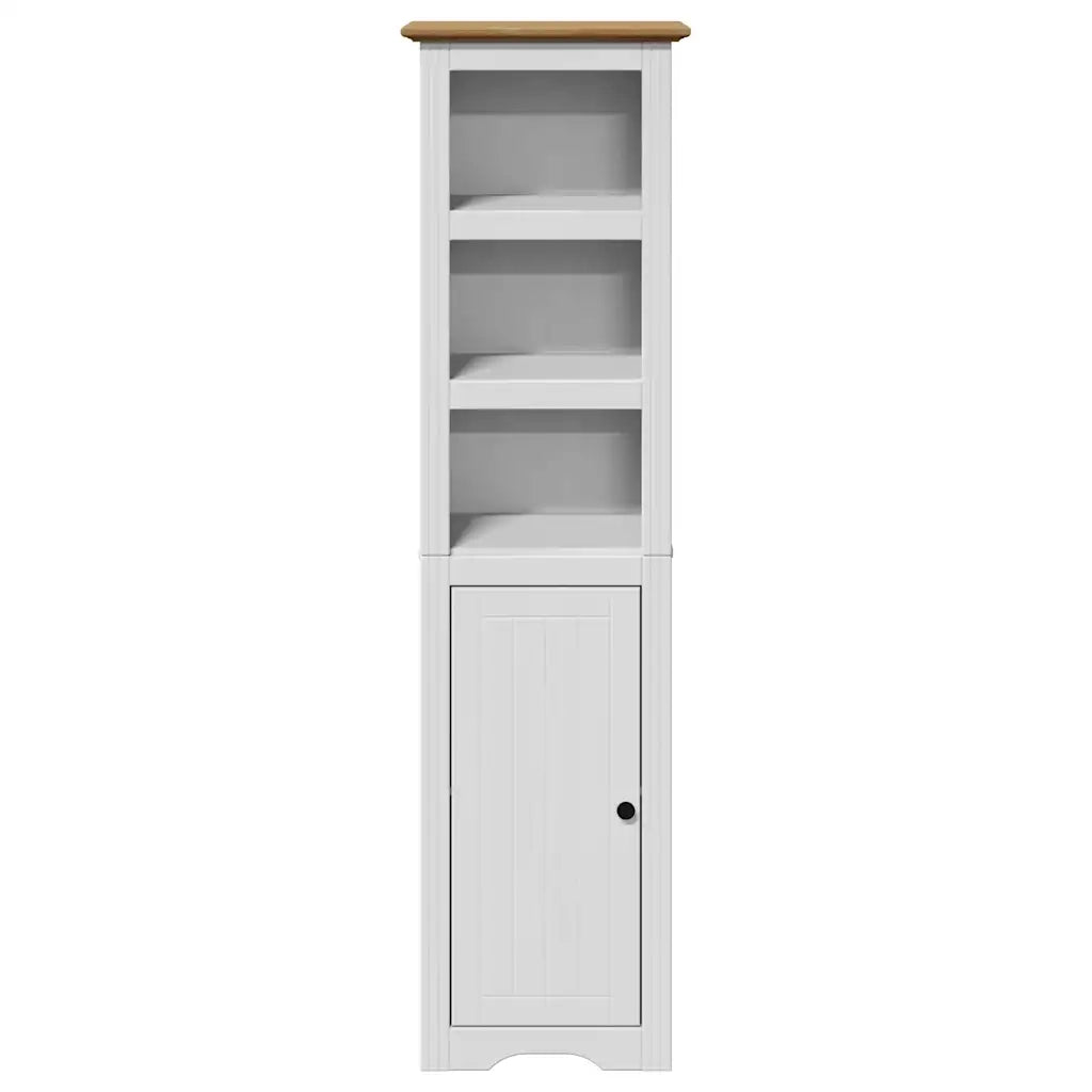Mobile da Bagno BODO Bianco e Marrone 44x30x160 cm 4016861