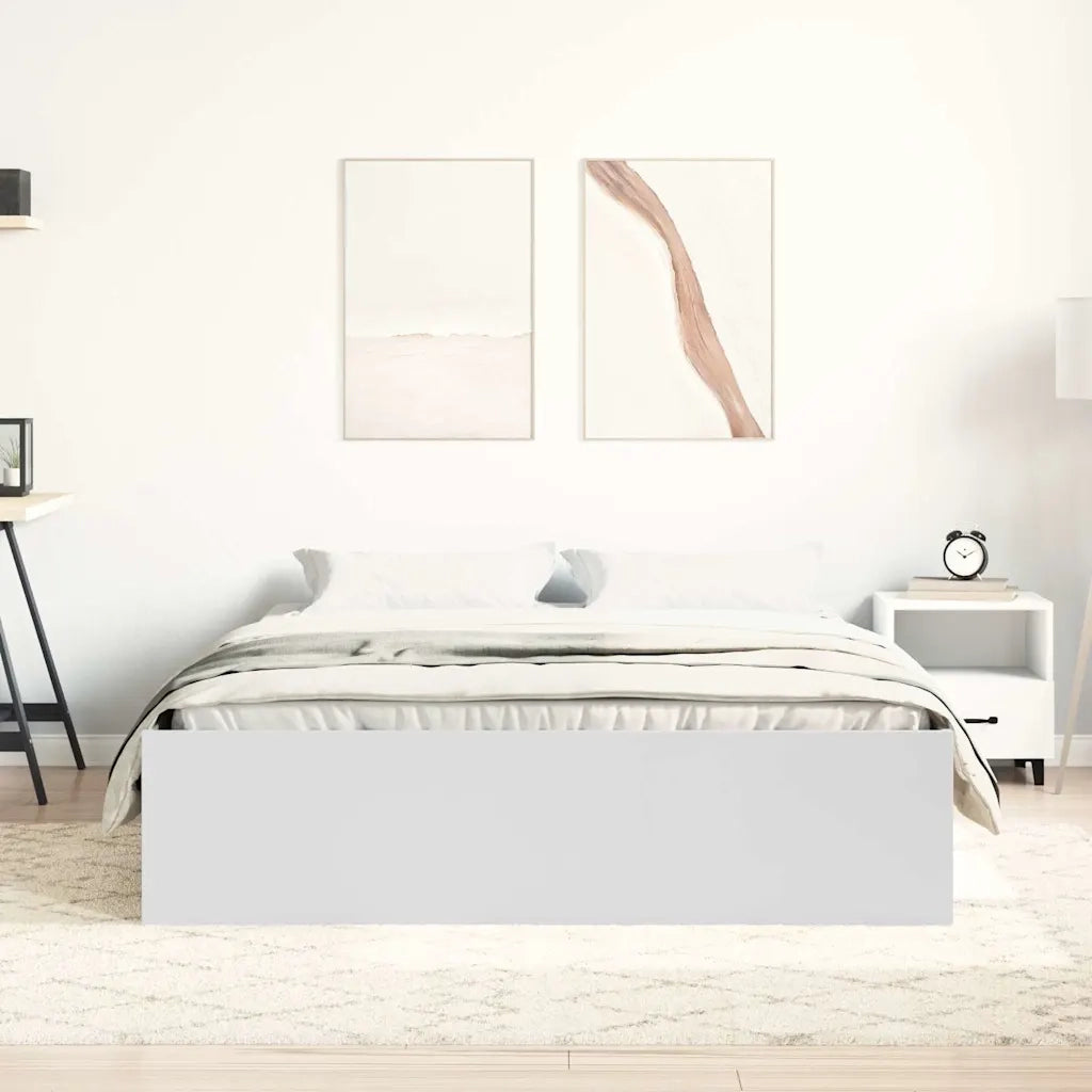 Letto matrimoniale | Letto per adulti | Giroletto Bianco 120x190 cm Small Double