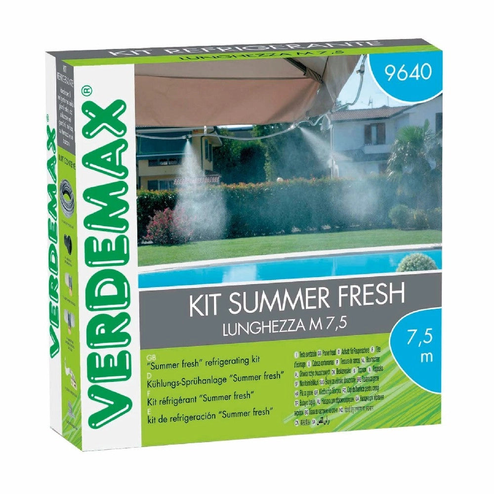 KIT SUMMER FRESH acqua nebulizzata gazebi ombrelloni PROFESSIONALE VERDEMAX