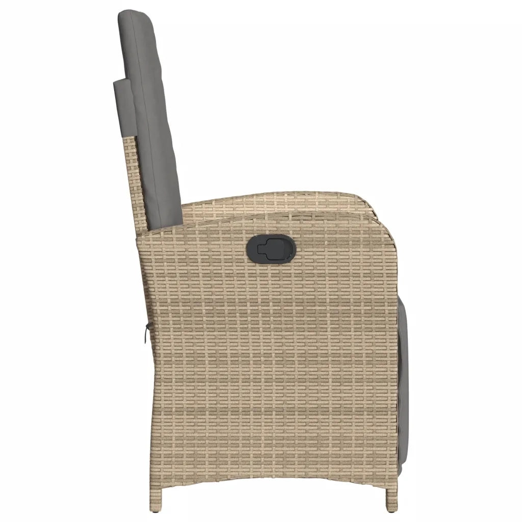 Set da Bistrò 3 pz con Cuscini Beige Misto in Polyrattan 365205