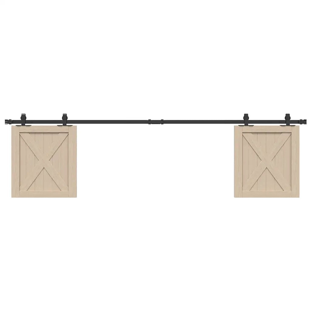Kit Anta Scorrevole Armadio in Acciaio al Carbonio 200 cm 4009676