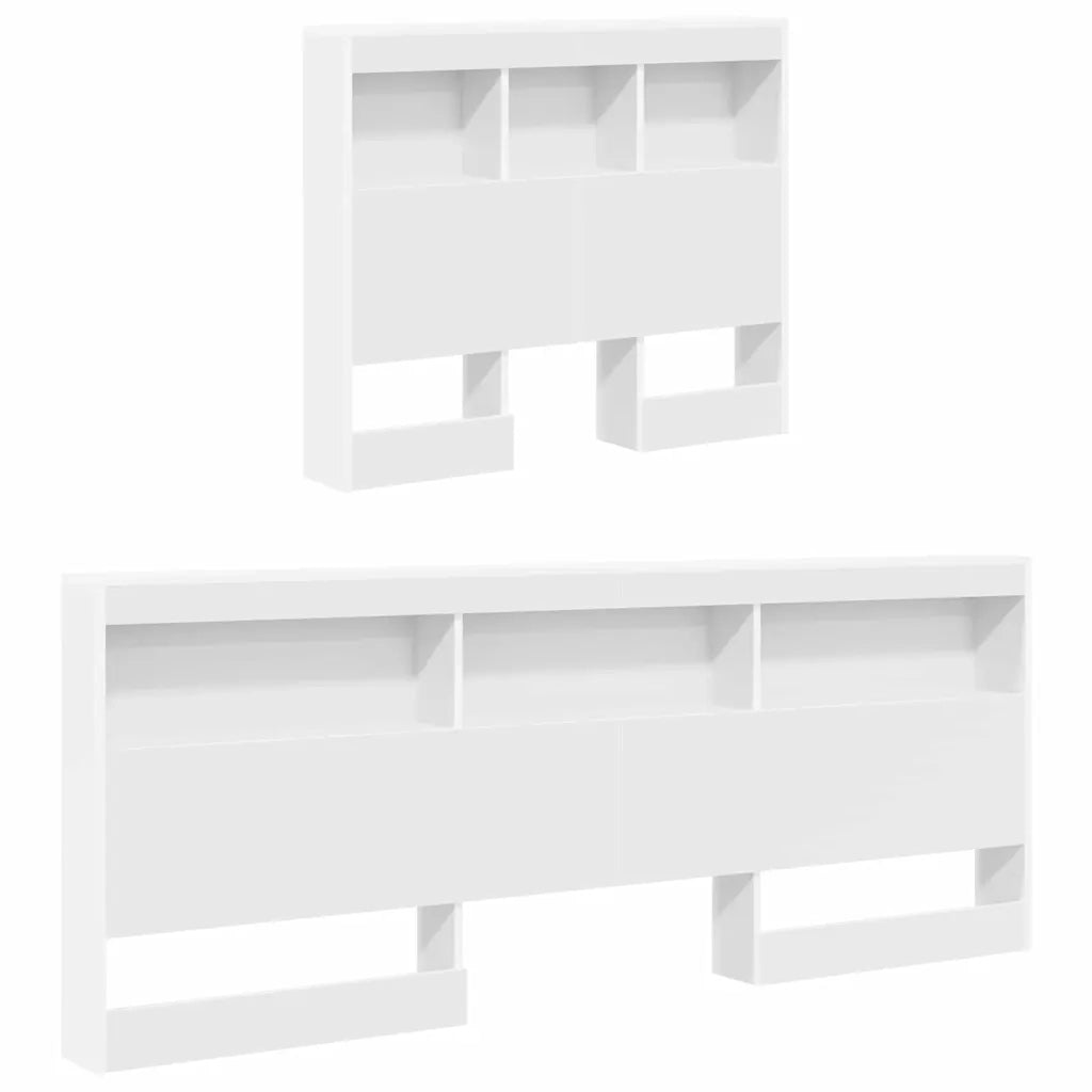 Testata contenitore con testiera Bianco 90 cm Legno multistrato 3335517