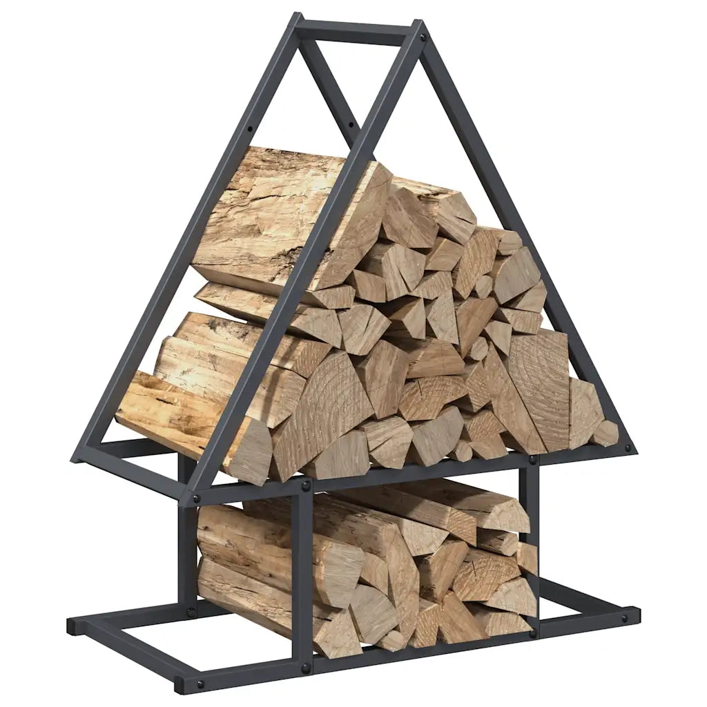 Rastrelliera per Legna da Ardere Antracite 50x25x60 cm 864313