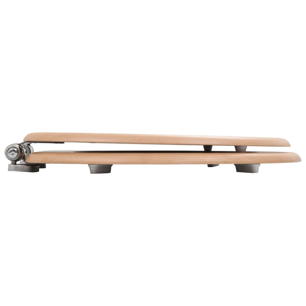 Tavoletta WC Coperchio Chiusura Morbida MDF Design a Bambù 143926