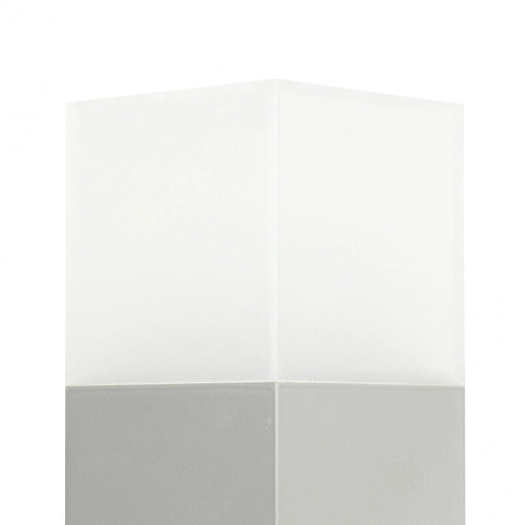 Paletto luminoso SU-MA Cube 83cm 1xE27 argento IP44