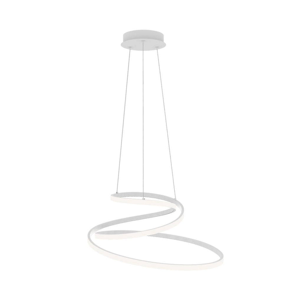 LAMPADARIO LED COASTER 60W CCT D.60XH150CM BIANC.