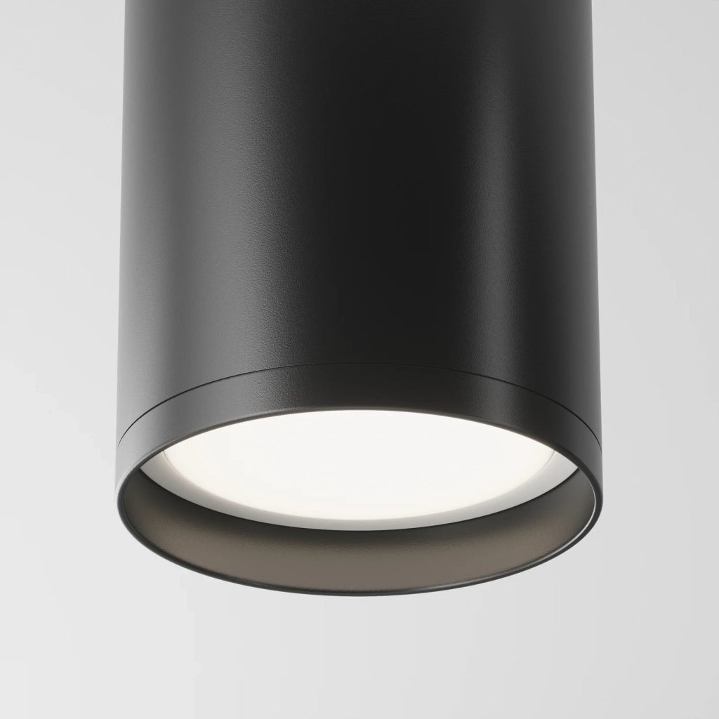 Maytoni Lampada da soffitto moderna FOCUS S 1 luce GU10 nero metallo
