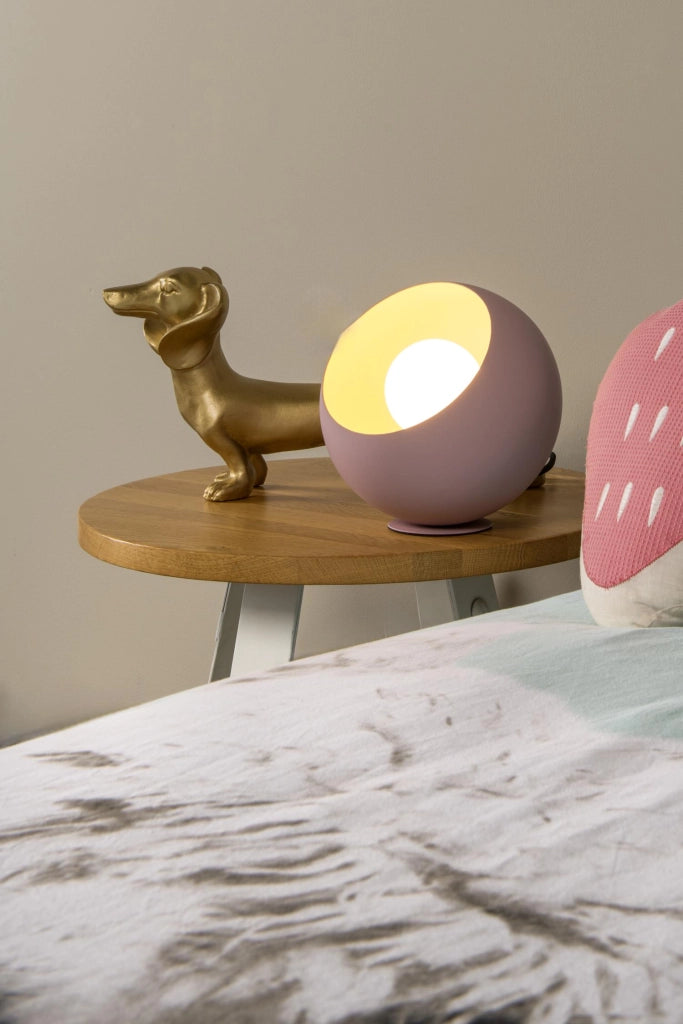 Lampada da tavolo DOREDOS rosa metallo E27 Lucide