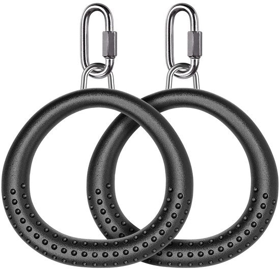 Trapezino da Sospensione - 2 Pezzi - Progettato per Prevenire gli Slittamenti - Leggero - Multifunzionale - Adatto per Attività All'Aperto - 13 cm di Diametro dell'Anello - Trapezio da Sospensione