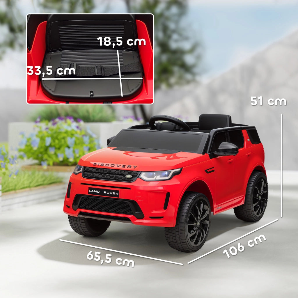 Auto elettrica per bambini con telecomando ¨C zephmum ¨C 12V, LED, rosso