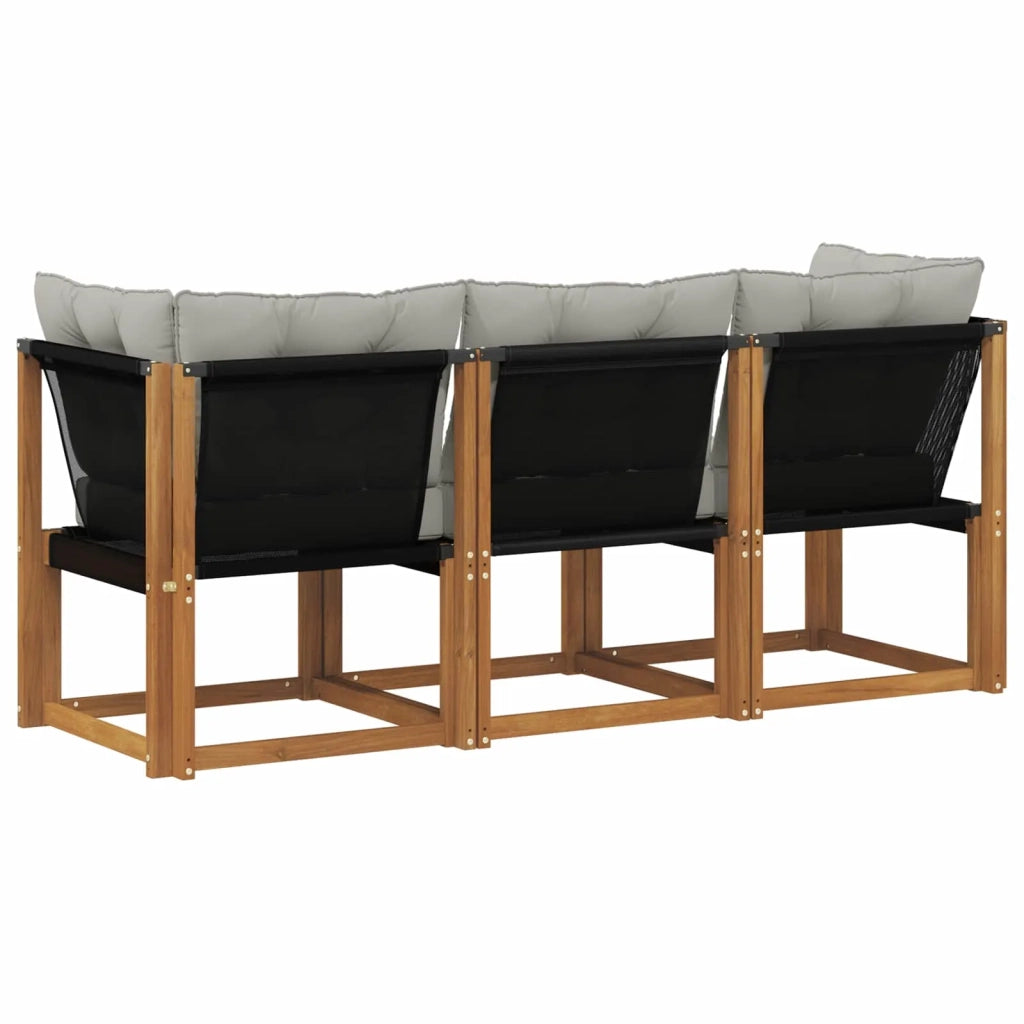 Divano modulare da esterno e angolare 3 Pezzo Naturale 900622