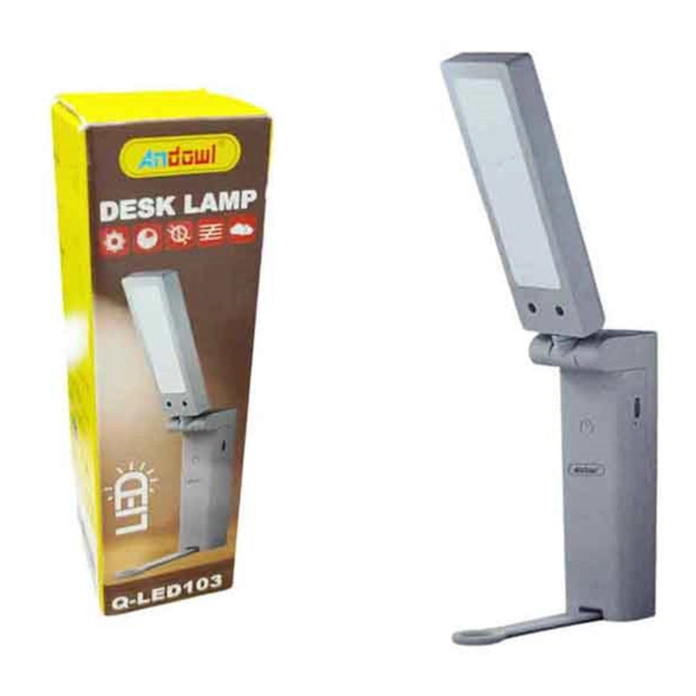 Trade Shop - Lampada Da Scrivania A Led Da Tavolo Ufficio Pieghevole Portatile Ricaricabile Q-led103 -