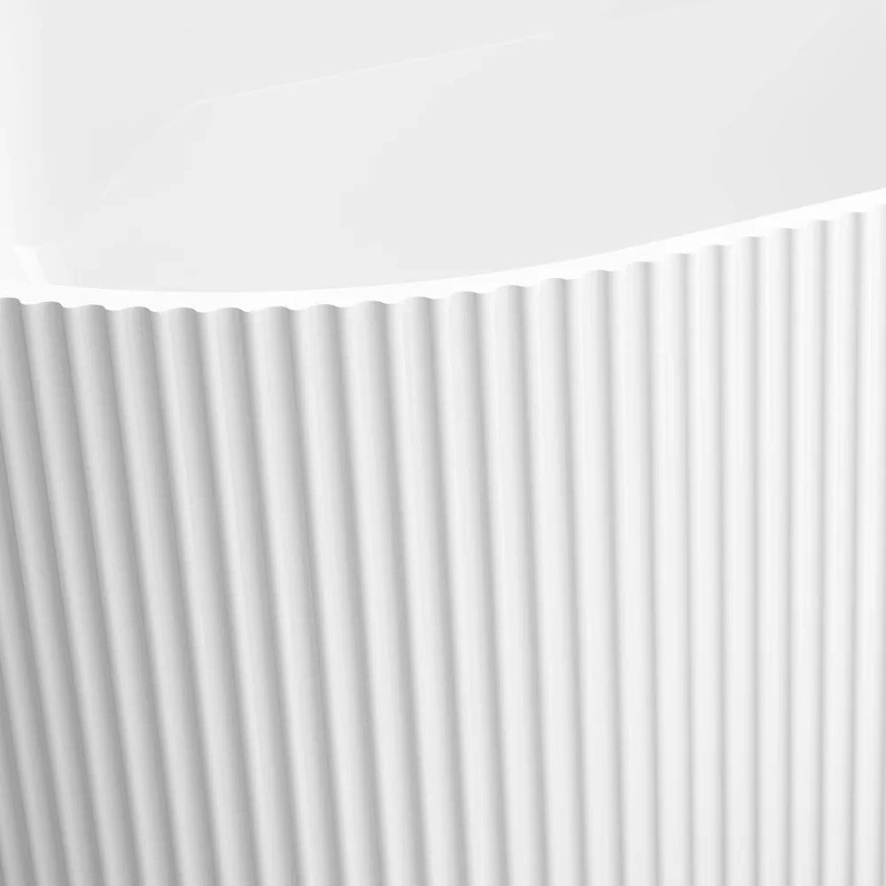 Vasca Bagno A Parete Veneta 170cm Copritappo bianco