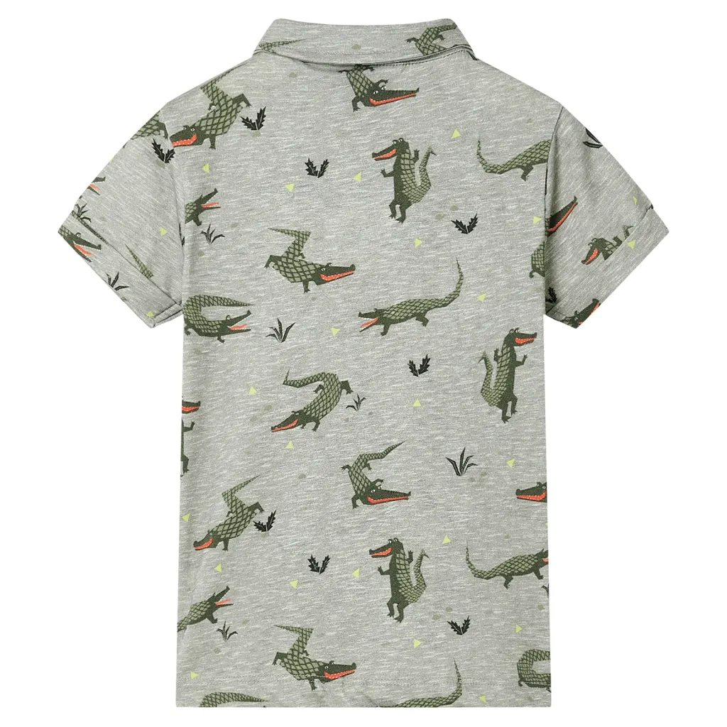 Camicia da Bambino Cachi Chiaro M¨¦lange 116