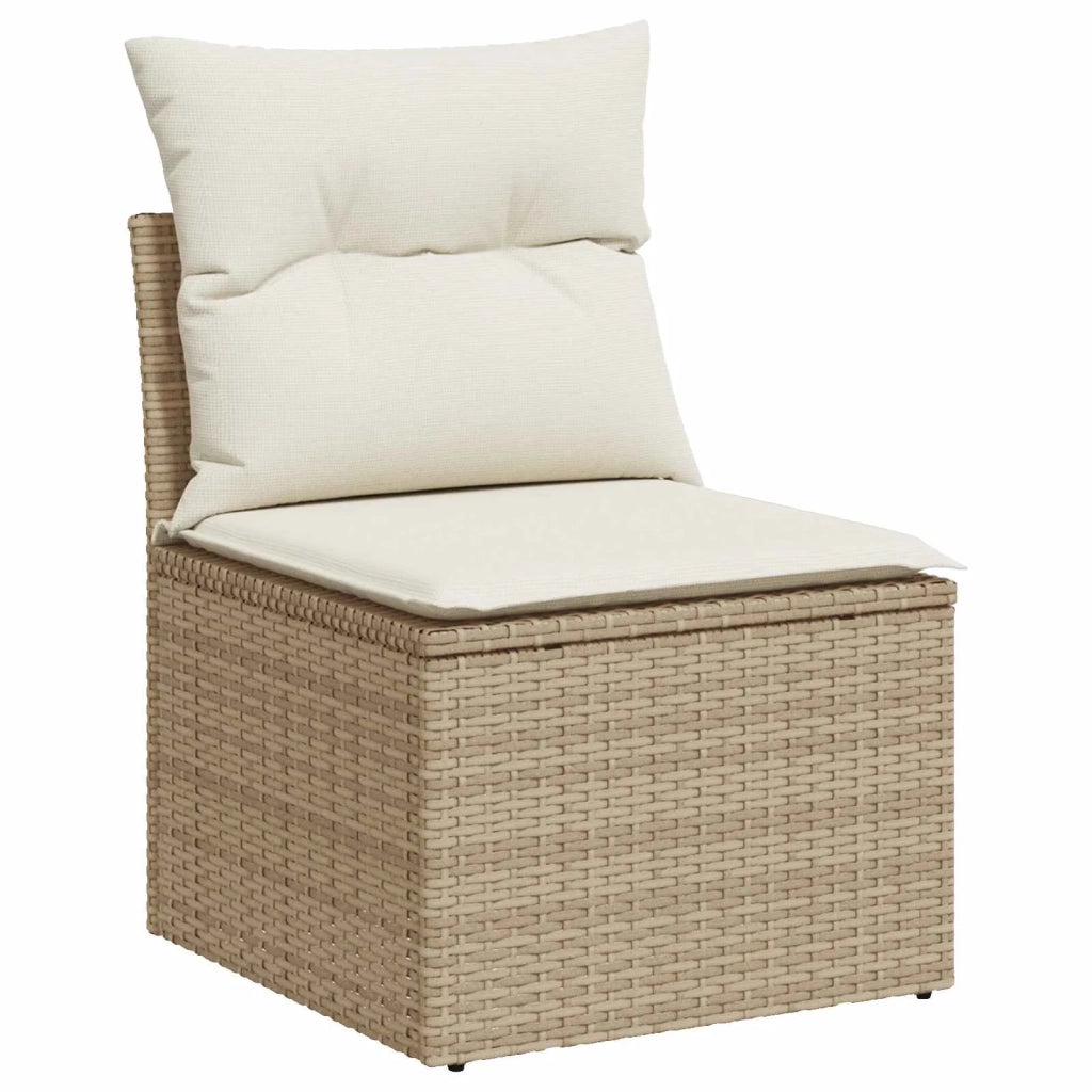 Set di divani 6 pz 4-Numero di posti Beige e Bianco Crema 3447094