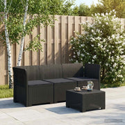 Divano da esterno-Divano da Giardino 3 posti con cuscini in look rattan PP 955894